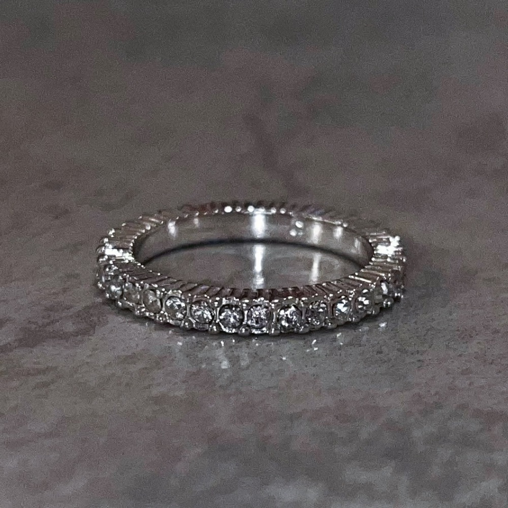 Silver Rhinestone Ring